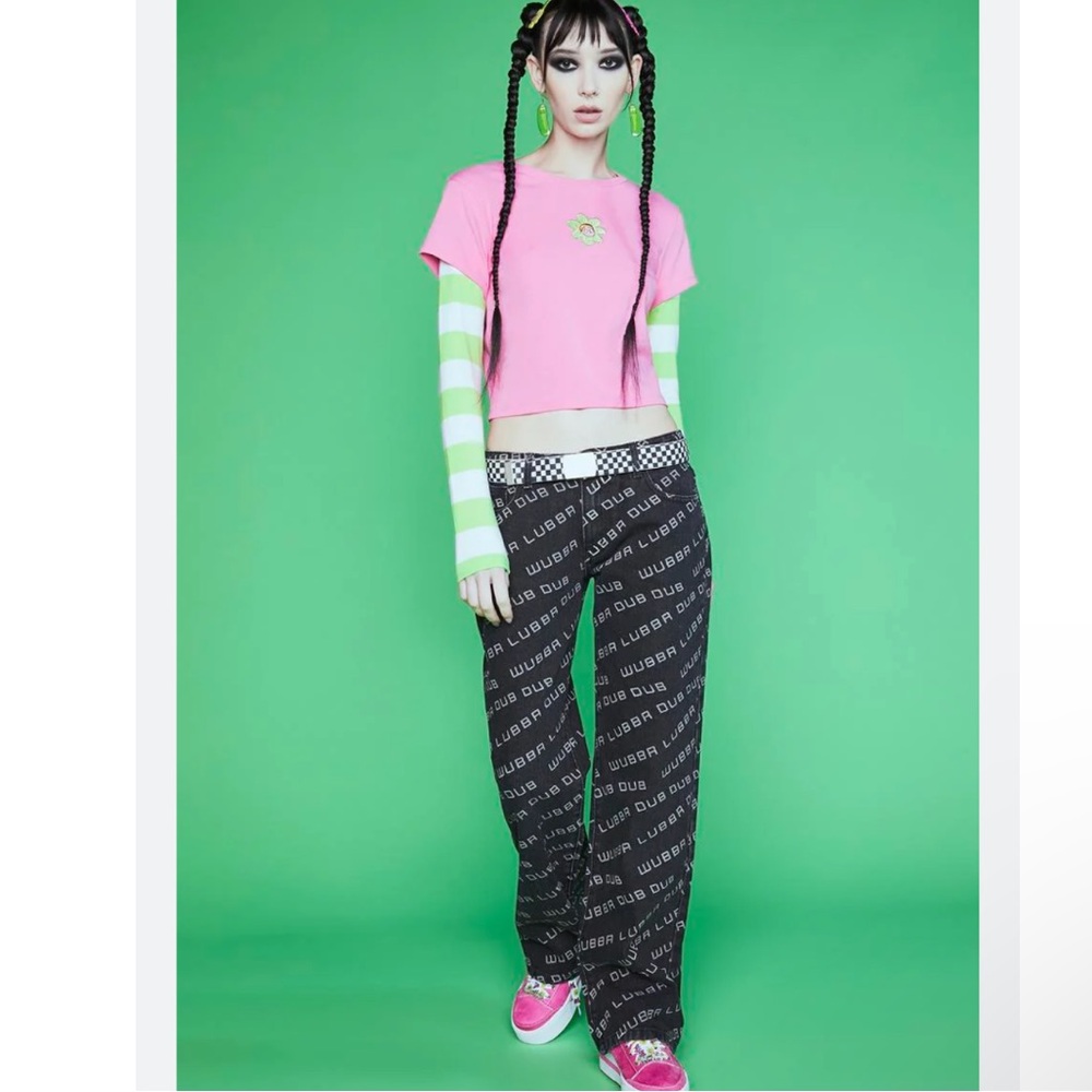 🪆SOLD 🪆Dolls Kill Rick & Morty Jeans Black size S NWT